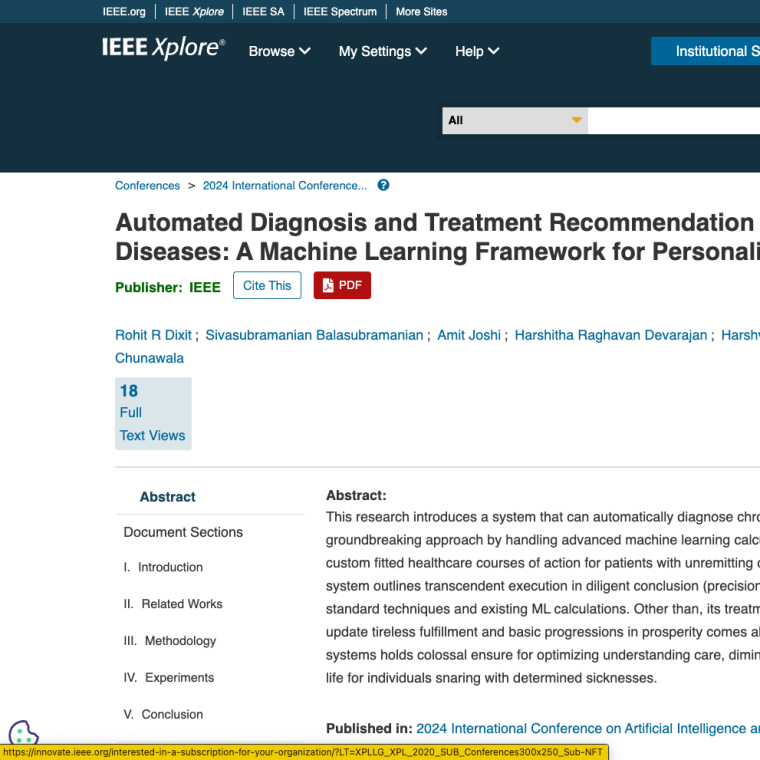 Automated Diagnosis and Treatment Recommendation System for Chronic Diseases: A Machine Learning Framework for Personalized Healthcare Management