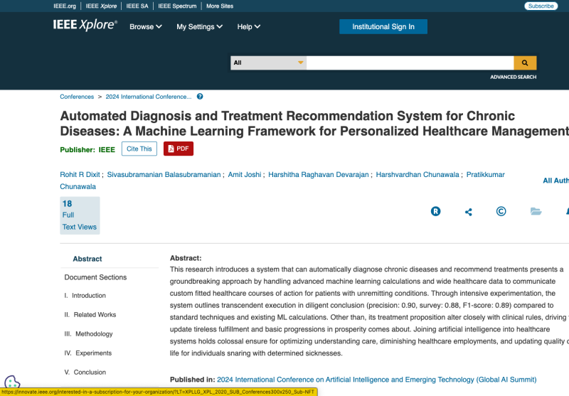Automated Diagnosis and Treatment Recommendation System for Chronic Diseases: A Machine Learning Framework for Personalized Healthcare Management