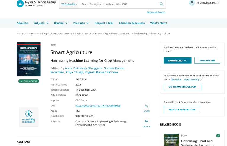 Smart Agriculture Harnessing Machine Learning for Crop Management