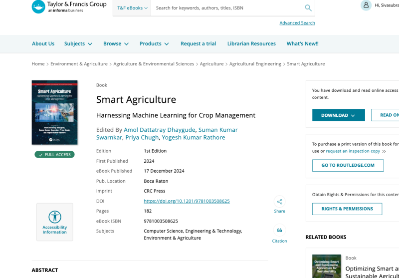 Smart Agriculture Harnessing Machine Learning for Crop Management