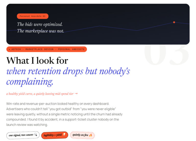 What I look for when retention drops but nobody's complaining.