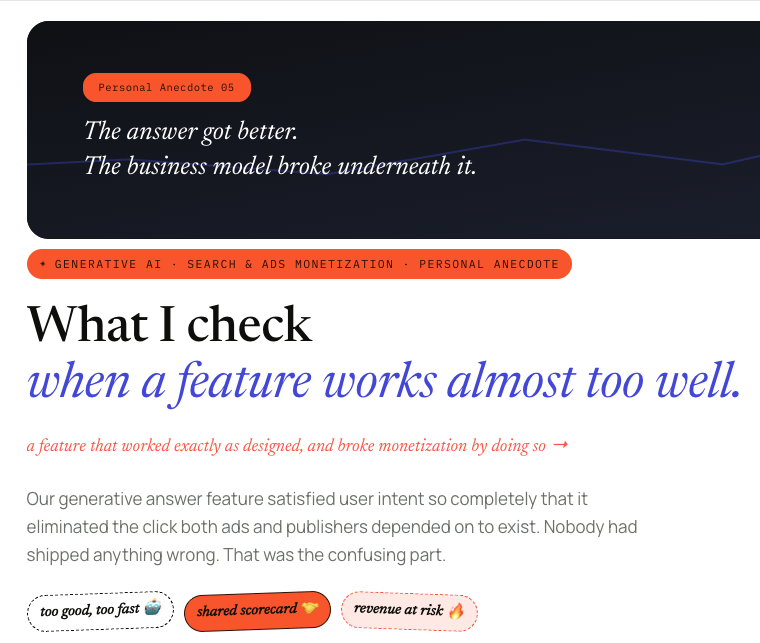 What I check when a feature works almost too well.